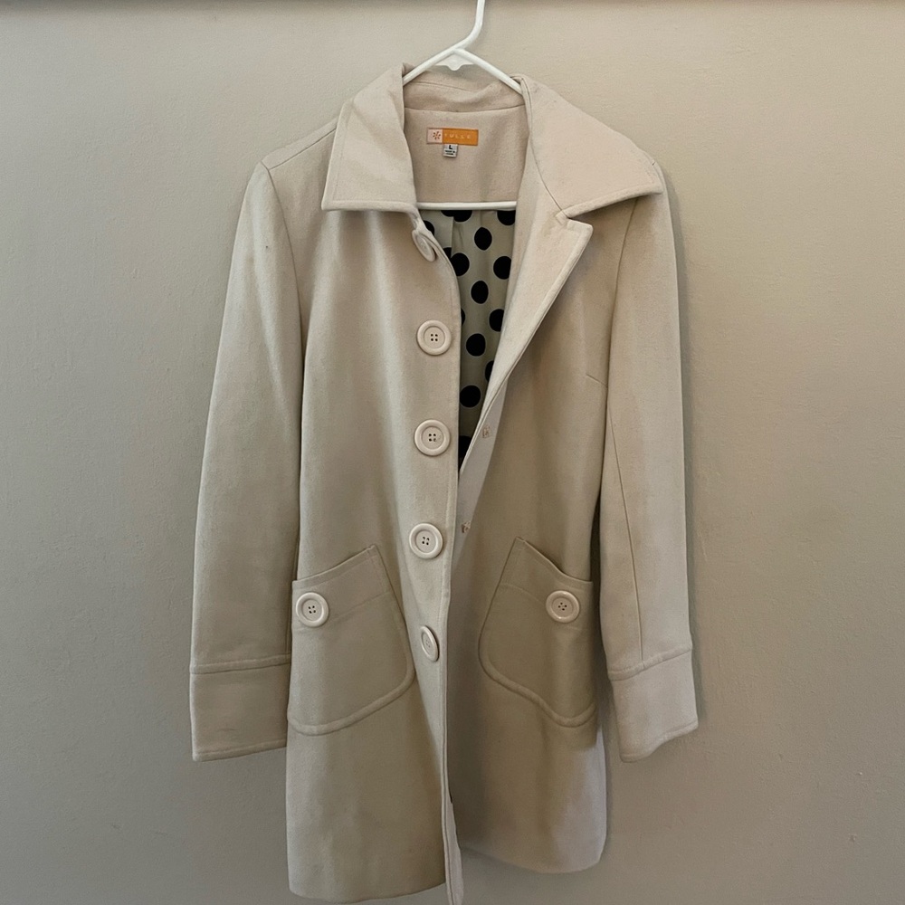 Cream Pea Coat